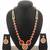 Ruby stone kundan necklace earring set