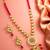 Pink meenakari kundan long necklace set