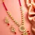 Pink meenakari kundan long necklace set