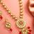 Pink meenakari kundan long necklace set