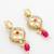 Pink meenakari kundan long necklace set