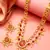 Double layer ruby necklace earring set