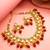 Multicolor meenakari kundan necklace set