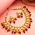 Multicolor meenakari kundan necklace set