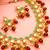 Multicolor meenakari kundan necklace set