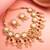 Pink crystal kundan necklace earring set