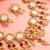 Pink crystal kundan necklace earring set