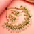 Crescent chandbali kundan necklace earring set