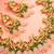 Crescent chandbali kundan necklace earring set