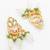 Crescent chandbali kundan necklace earring set