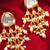 White kundan pearl chandbali earrings