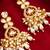 Kundan pearl cluster drop earrings