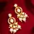 Kundan pearl cluster drop earrings