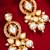 Kundan pearl cluster drop earrings