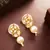 White kundan pearl drop earrings
