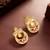 Red chandbali style earrings