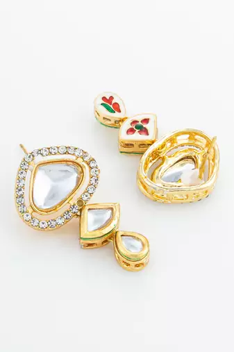 Tiered crystal drop earrings
