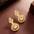 Openwork teardrop crystal earrings
