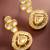 Openwork teardrop crystal earrings