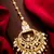 Pearl cascade kundan maang tikka
