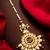 Peacock kundan bridal maang tikka