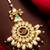 Peacock kundan bridal maang tikka