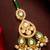 Green chandbali kundan maang tikka