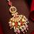 Pink pearl kundan beaded maang tikka