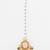 Pink peach kundan pearl maang tikka