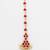 Ruby floral pearl drop maang tikka