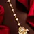 white kundan pearl maang tikka