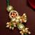 Green meenakari pearl maang tikka