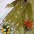  lime green silk blend embroidered kurta palazzo set with dupatta for festive & casual ethnic wear