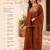  orange crunchy silk blend embroidered kurta palazzo set with dupatta 