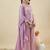  lavender crunchy silk blend embroidered kurta palazzo set with dupatta 