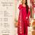  rani pink silk blend crepe kurta palazzo set with printed dupatta 