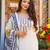  white printed muslin kurta set with dupatta for women