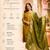  mustard silk blend embroidered kurta set women with dupatta pant