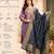  pink silk blend embroidered kurta set women with dupatta pant