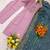  pink silk blend embroidered kurta set women with dupatta pant