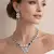 Blue Sapphire CZ Silver Bridal Set