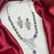 Blue Sapphire CZ Silver Bridal Set