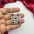 Blue Sapphire CZ Silver Bridal Set