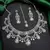 Silver CZ Bridal Choker Set with Maang Tikka