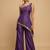 Purple one-shoulder fusion set