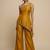 Mustard one-shoulder fusion set