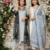 Pack Of 2 Women's khadi handmade cotton designer embroidery ethnic a line kurti with pant & dupatta set