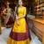 New Maroon and Yellow Banarasi Silk Half Saree Lehenga Choli with  Pleated Dupatta