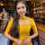 New Maroon and Yellow Banarasi Silk Half Saree Lehenga Choli with  Pleated Dupatta