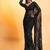 Black Color  Sequins Embroidery work Net Saree